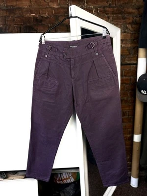 Pantalones clásicos italianos de algodón a medida Dolce & Gabbana - ciruela oscura Foto 1 de 4