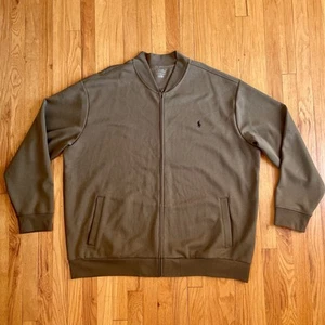 Polo Ralph Lauren Full Zip Bomberjacke Sweatshirt Herren 3XB 3XL olivgrün - Bild 1 von 11