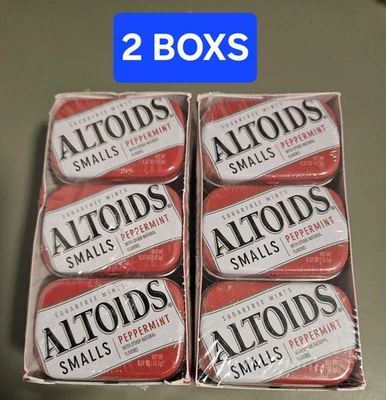 2x Altoids Smalls Sugar Free Mints, Peppermint, 0.37 Oz (Packs of 9) BB 8/24