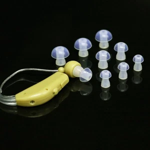 Juego de 10 uds. puntas de repuesto para audífonos cubiertas de silicona suave cúpulas tapones para los oídos - Imagen 1 de 14