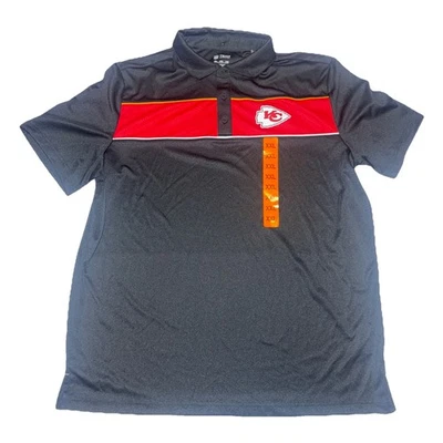 Kansas City Chiefs Equipo NFL Ropa Poliéster Para Hombre Polo Negro Talla 2XL Foto 1 de 4