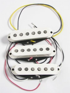 Fender Deluxe Drive Stratocaster Single Coil 3-piece Pickup Set White - Picture 1 of 3
