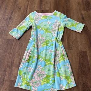 Adorable Lilly Pulitzer Girls Velvet Like Dress Size 6–7 - Picture 1 of 6