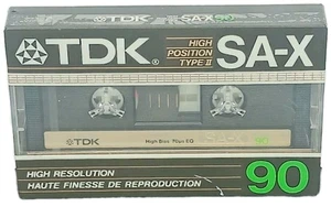 TDK SA-X 90 Minuten High Bias Typ II Kassette Band Brandneu Versiegelt - Bild 1 von 6