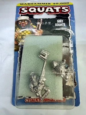 Warhammer 40k: Rogue Trader Era OOP Squats (2 figures) blister Sealed NOS 5003 - Image 1 of 4