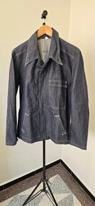 Giacca denim blu vintage Adolphe Lafont francese lavoro lavoro lavoro grande - Foto 1 di 7