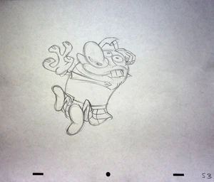 The Ren & Stimpy Show Producción Dibujado a Mano The Royal Canadian Kilted Yaksmen - Imagen 1 de 2