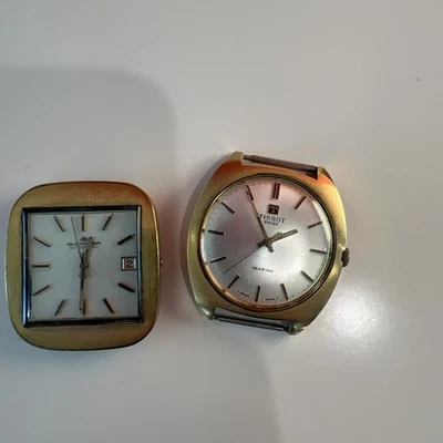 Vintage Tissot Seastar and Bucherer Watch Lot for Repair Or Parts - Image 1 of 4