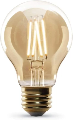 Vintage Smoke Glass LED AT19 Bulb 60W Equivalent Dimmable - Image 1 of 4