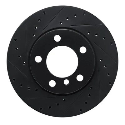 For BMW 420i 16-20 eLINE Drilled & Slotted 1-Piece Front Driver Side Brake Rotor Foto 1 de 3