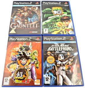 PS2 Games (x4) Super Dragon Ball Z, Star Wars Battlefront II, Gauntlet, Ben 10 - Picture 1 of 24