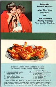 Postal publicitaria "Delmarva poultry industry" de la década de 1960 - Imagen 1 de 2