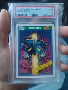 1990 Impel Marvel #82 Ghost Rider Rookie Card PSA 5. NICE! - Picture 1 of 2