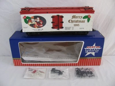 USA Trains G Scale Santa Claus Merry Christmas 1995 Refrigerator Box Car NOS - Image 1 of 4