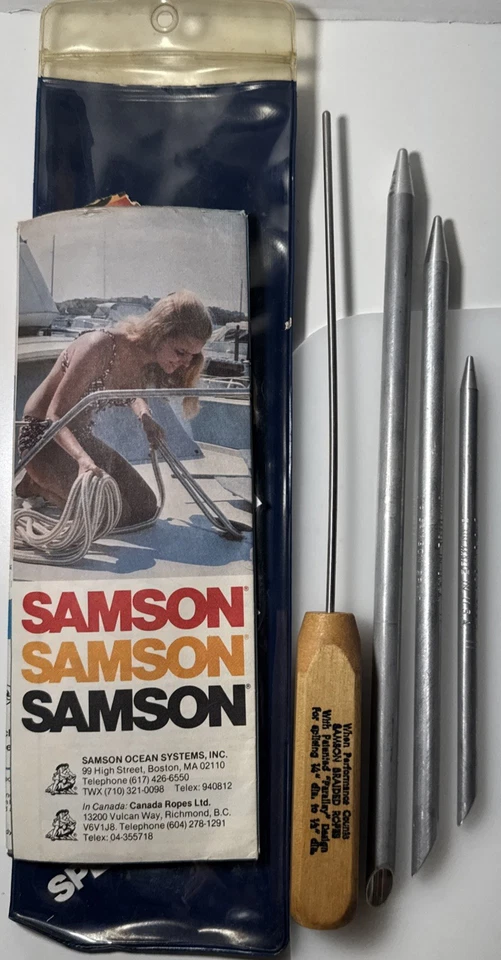 Kit de empalme de cuerda vintage Samson Know Your Ropes con instrucciones y paquete Foto 1 de 4