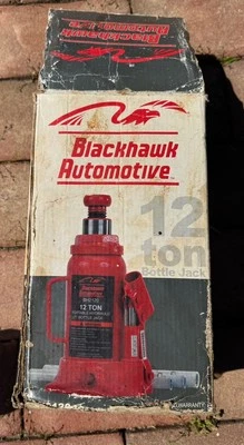 Vintage Blackhawk Automotive Bottle Jack 12 BH2120 12 Ton With Box - Image 1 of 4