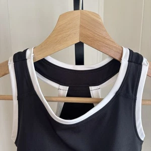 Tommy Bahama Active Girls 5 - 6 Tennis Pickleball Dress Black Stretch Preppy - Picture 1 of 7