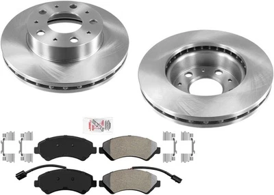 High Carbon Front Disc Brake Rotors Pads for 2015-2021 Ram Promaster 2500 3500 - Изображение 1 из 4