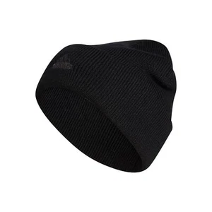 adidas Women's Holiday Shine Black Sparkle Cuff Fold Beanie Hat OS - Picture 1 of 6