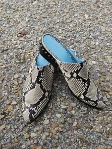 9 1/2 Kennel Schmenger Mules Made In Germany Animal Print - Picture 1 of 12