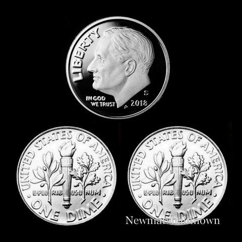 2018 P+D+S Roosevelt Dime Mint Proof Set ~ PD from Bank Rolls Cover