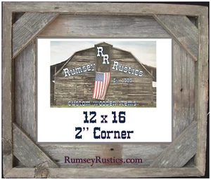 12x16 Ecke Recycling Rustikal Scheunenholz Scheune Holz Bilderrahmen Verwittert Upcycling - Bild 1 von 3