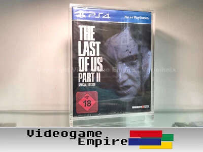 VIDEOGAME EMPIRE 1x CAJA ACRÍLICA para PS4 Special Editions Last of Us 2 Bloodborne Days Gone Nioh 2