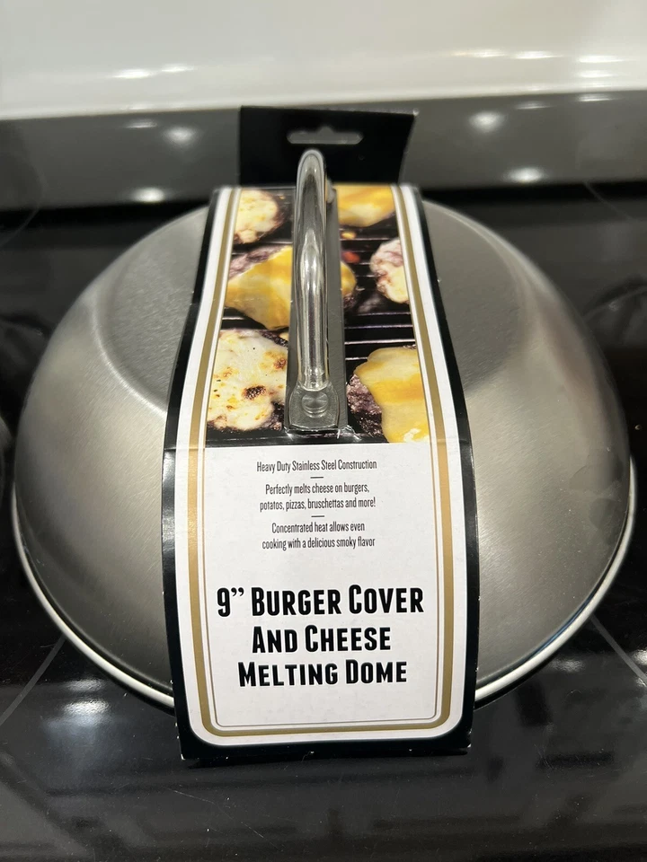 Jim Beam JB0181 9" Burger Cover and Cheese Melting Dome Silver
