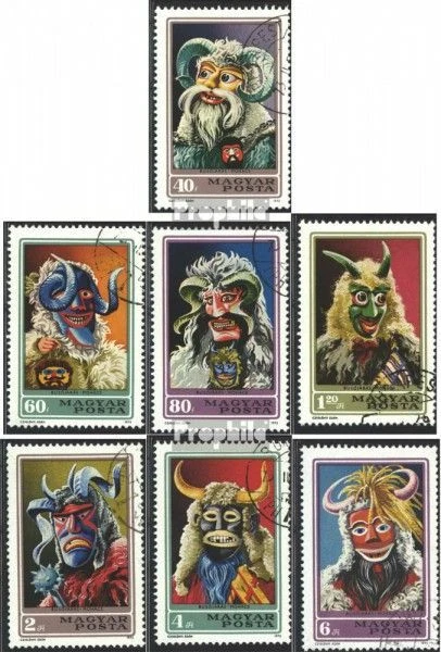Hungría 2838A-2844A (edición completa) usado 1973 Buscho-drive in Foto 1 de 1