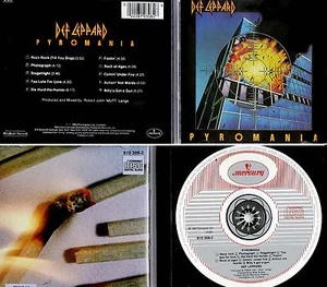 DEF LEPPARD *VG+* "PYROMANIA" 1983 UK PHONOGRAM LTD PRESSING FOR US MARKET - Foto 1 di 1