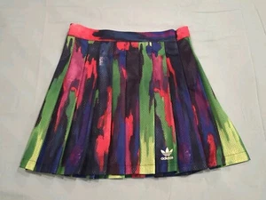 Adidas Originals Pharrell Williams Multicolor Camo Tree Pleated Skirt Small - Picture 1 of 12