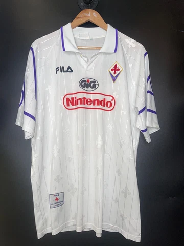 FIORENTINA 1997-1998 ORIGINAL AWAY JERSEY Size XL Cover