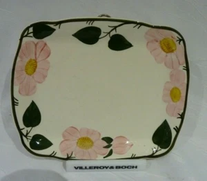 V&B  Villeroy & Boch Wildrose Platte Beilagenplatte Butterplatte  21 cm x 17 cm - Bild 1 von 1
