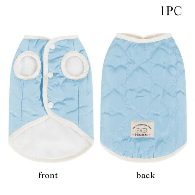 Invierno Cálido Perro Chaleco Perros Pequeños Forrado de Vellón Algodón Suave Cachorro Abrigo Chaqueta Gato🎀 Foto 1 de 4