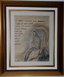 LEONOR ANTHONY KUBANISCHE AMERIKANISCHE ORIGINAL KOHLEZEICHNUNG AUF PAPIER - Bild 1 von 7