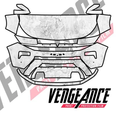 2022 VOLKSWAGEN AMAROK Frontal PreCut Paint Protection Film Clear Bra PPF - Image 1 of 4
