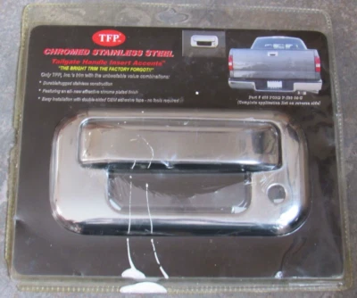 Cubierta de manija de puerta trasera cromada pulida Ford F-150 2004-2014 TFP 408 nueva sellada Foto 1 de 4