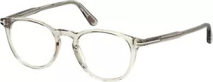 Tom Ford Oval Eyeglasses TF5401 020 Transparent Gray 51mm FT5401 - Picture 1 of 2