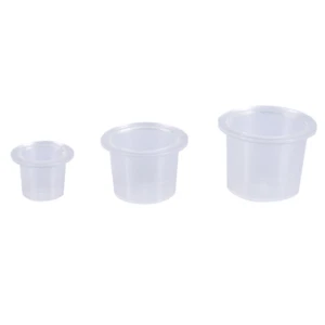 1000 pz/borsa tappo inchiostro tatuaggio tazza contenitore plastica trucco permanente pigmento a HAO - Foto 1 di 14