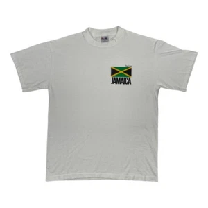 Vintage 90's Jamaica One Love T-Shirt Sz L Single Stitch - Picture 1 of 4