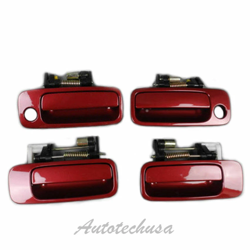 Manija de puerta exterior completa para Toyota Camry 97-01 4 piezas rojo fuego solar 3K4 DS165 Foto 1 de 4