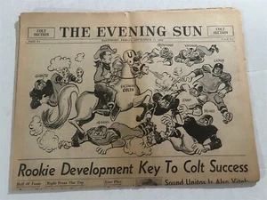 1963 The Sun Newspaper BALTIMORE Colts JOHNNY UNITAS John MACKEY Don SHULA - Picture 1 of 3