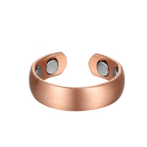 Pure Copper Ring therapy Arthritis Pain Relief Joint Pain 4 Magnets Men Women - Picture 1 of 5