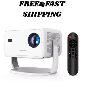 Native 1080P 650ANSI 4K Android 11 L018 180° Projector with Auto Keystone Correc - Picture 1 of 7