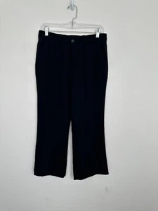 Miu Miu Women's Black Trousers Straight Leg Triacetate US 31 IT 42 Made in Italy - Picture 1 of 11