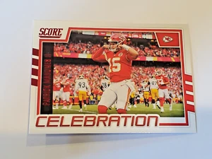 2022 Score Patrick Mahomes II Kansas City Chiefs Red Celebration Card C-PM - Picture 1 of 2