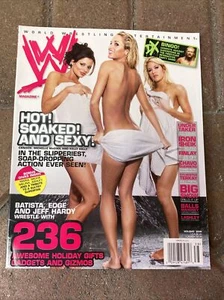 WWF - WWE MAGAZINE Hot Soaked & Sexy Holiday 2006 WRESTLING Batista IRON SHIEK + - Picture 1 of 10