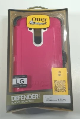 NEW OtterBox Defender Series Case with Holster for LG G3 Pink 🆓 Shipping  - Image 1 of 4