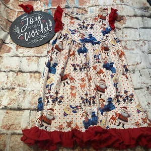 Christmas Girls Dress| Rudolph the Red Nosed Reindeer Movie  | Girls Dress Sz S - Picture 1 of 11