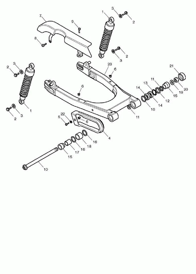 Задний амортизатор 2002-2005 Triumph T100 Bonneville T2057980 от оригинального производителя No1 НА СХЕМЕ - Изображение 1 из 1